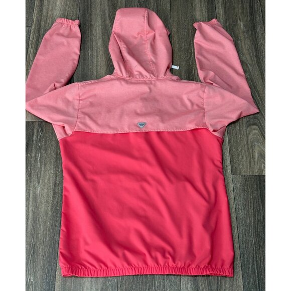 COLUMBIA WOMEN'S TAMIAMI HODDIE CACTUS PINK/KEY WEST SMALL POCKETS LIGHTWEIGHT - Picture 7 of 9